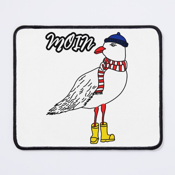 Item preview, Maritime style seagull with hat, scarf and boots North Sea Baltic Sea Moin designed and sold by der-faun.