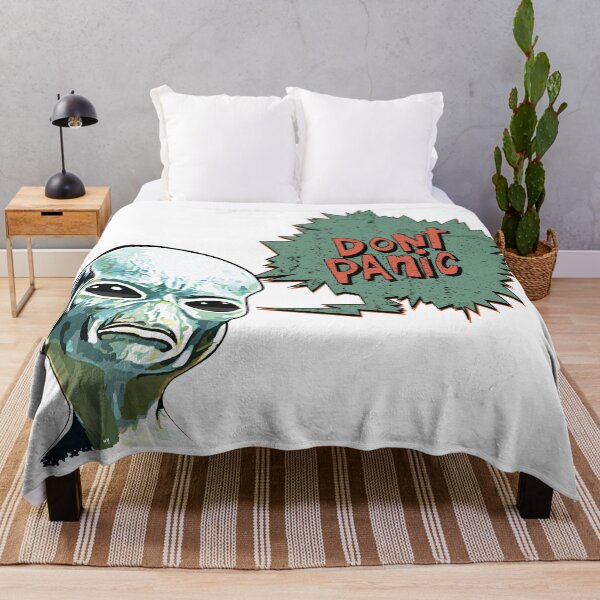 Item preview, Alien Don't Panic tee funny t-shirt designed and sold by quickkaart.