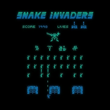 Artwork thumbnail, Snake Invaders by Travis Carter