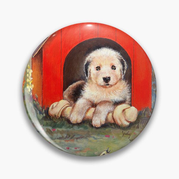 Item preview, SHEEPDOG IN DOGHOUSE designed and sold by Judy Mastrangelo.