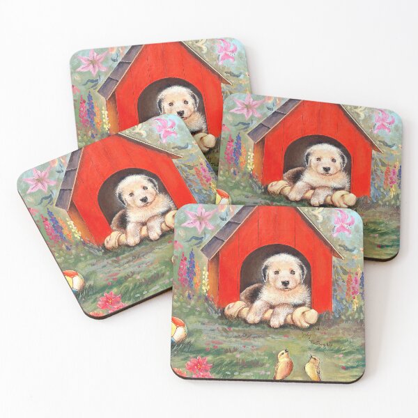 Item preview, SHEEPDOG IN DOGHOUSE designed and sold by Judy Mastrangelo.