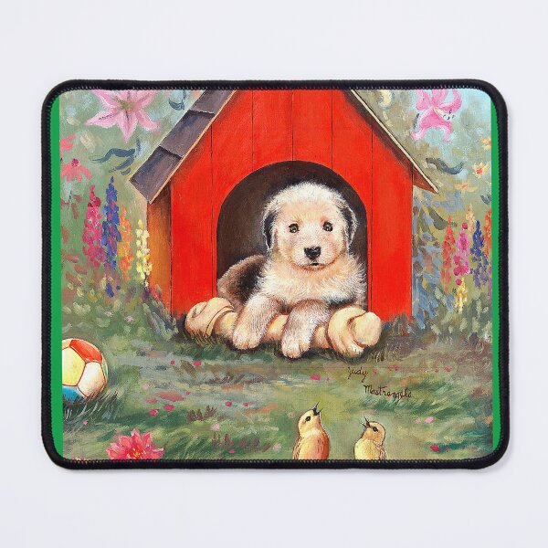 Item preview, SHEEPDOG IN DOGHOUSE designed and sold by Judy Mastrangelo.