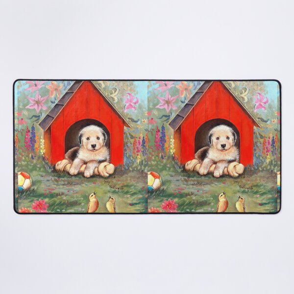 Item preview, SHEEPDOG IN DOGHOUSE designed and sold by Judy Mastrangelo.