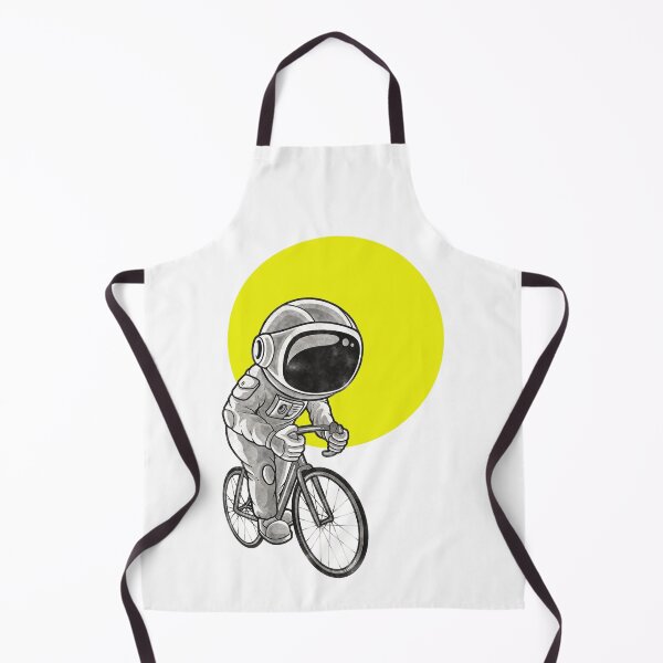 Item preview, the ecological astronaut riding his human-powered space bike designed and sold by Goliardika-Shop.