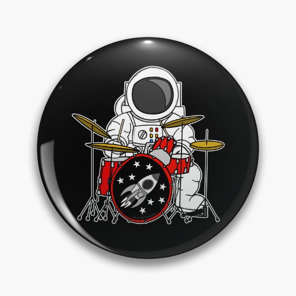 Item preview, Astronaut Playing Drums Drummer Space Enthusiast Musician designed and sold by doodlerob.