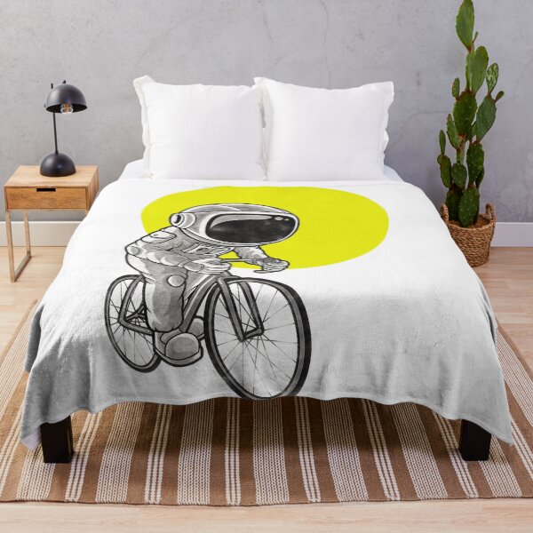 Item preview, the ecological astronaut riding his human-powered space bike designed and sold by Goliardika-Shop.