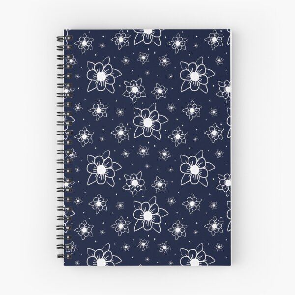 Item preview, indigo blue flowers designed and sold by Tony Vazquez.