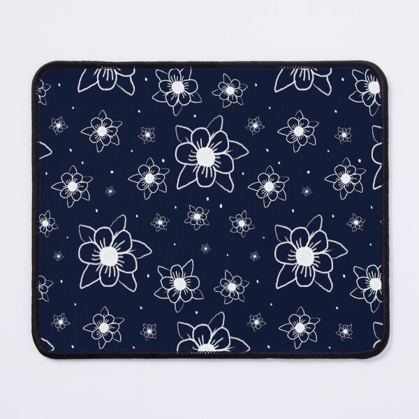 Item preview, indigo blue flowers designed and sold by Tony Vazquez.