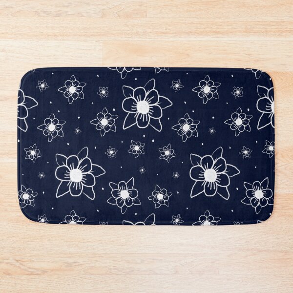 Item preview, indigo blue flowers designed and sold by Tony Vazquez.