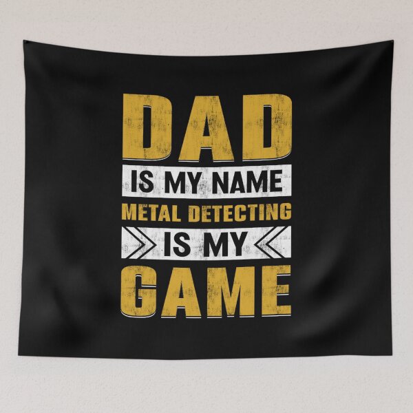 Aperçu de l'œuvre Papa est mon nom La détection de métaux est mon jeu Dirt Fishing créée et vendue par haselshirt.