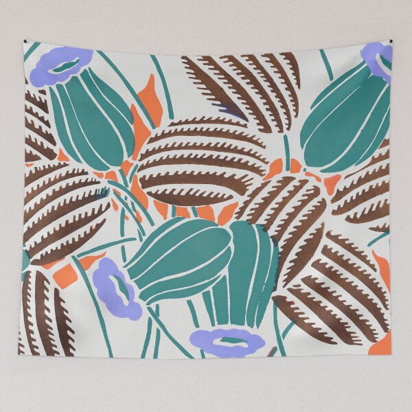 Item preview, Elegant Art Nouveau stencil print Flower Pattern by E.A. Seguy 2 designed and sold by fivo.
