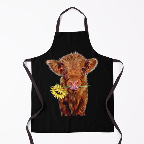 Item preview, Baby Highland Cow With Sunflower designed and sold by iPOPit.