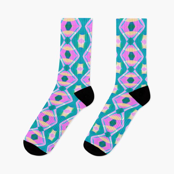 Item preview,  Pink and Teal Abstract Curves Digital Art designed and sold by AraljanFusion.