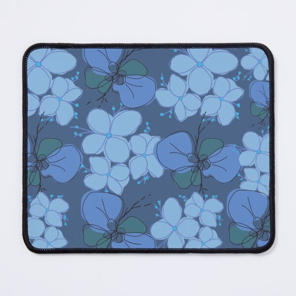 Item preview, heavenly blue flowers designed and sold by quirkyart123.