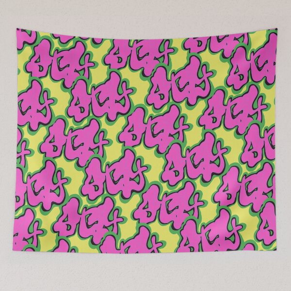 Item preview, Stay Graffiti Pattern - Pop Pink designed and sold by Chaparralia.