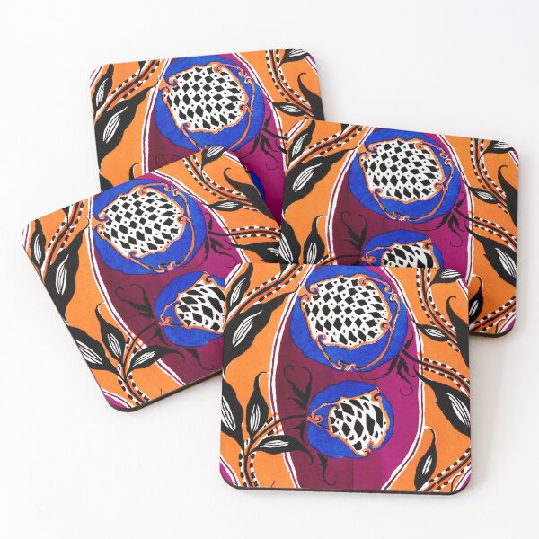 Item preview, Elegant Art Nouveau stencil print Flower Pattern by E.A. Seguy 3 designed and sold by fivo.