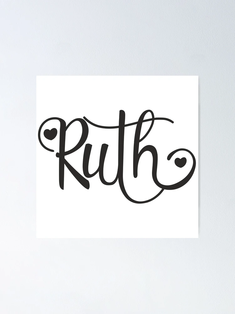 Thumbnail 1 of 3, Poster, Ruth Name, Ruth Calligraphy, Gift for Ruth, Custom Gift Ruth, Personalized Gift Ruth, Ruth Gift, Birthday Gift designed and sold by NameArtStore.