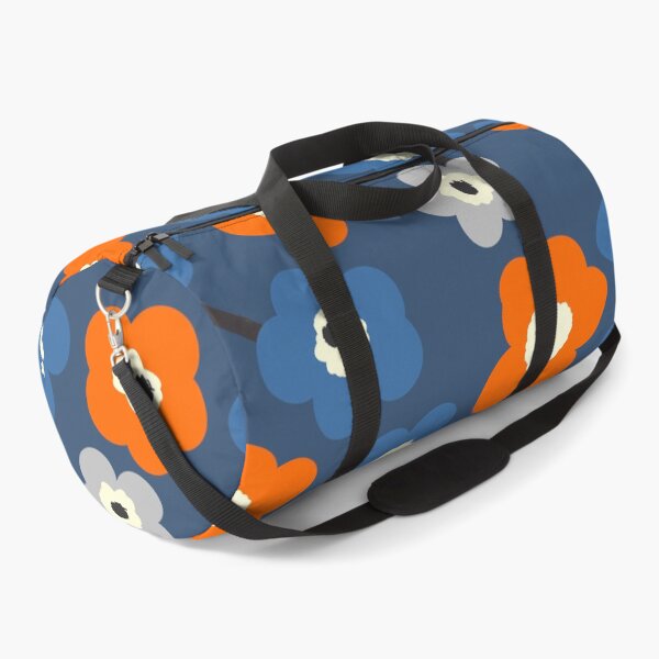 Item preview, Iconic Modern Scandinavian Floral Pattern in Blue and Orange designed and sold by Deutschic.