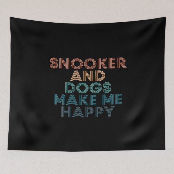 Item preview, Snooker And Dogs Make Me Happy- Gift for Snooker & Dogs Fans designed and sold by kindxinn.