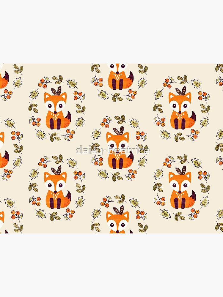 Little Fox with Autumn Berries by daisy-beatrice