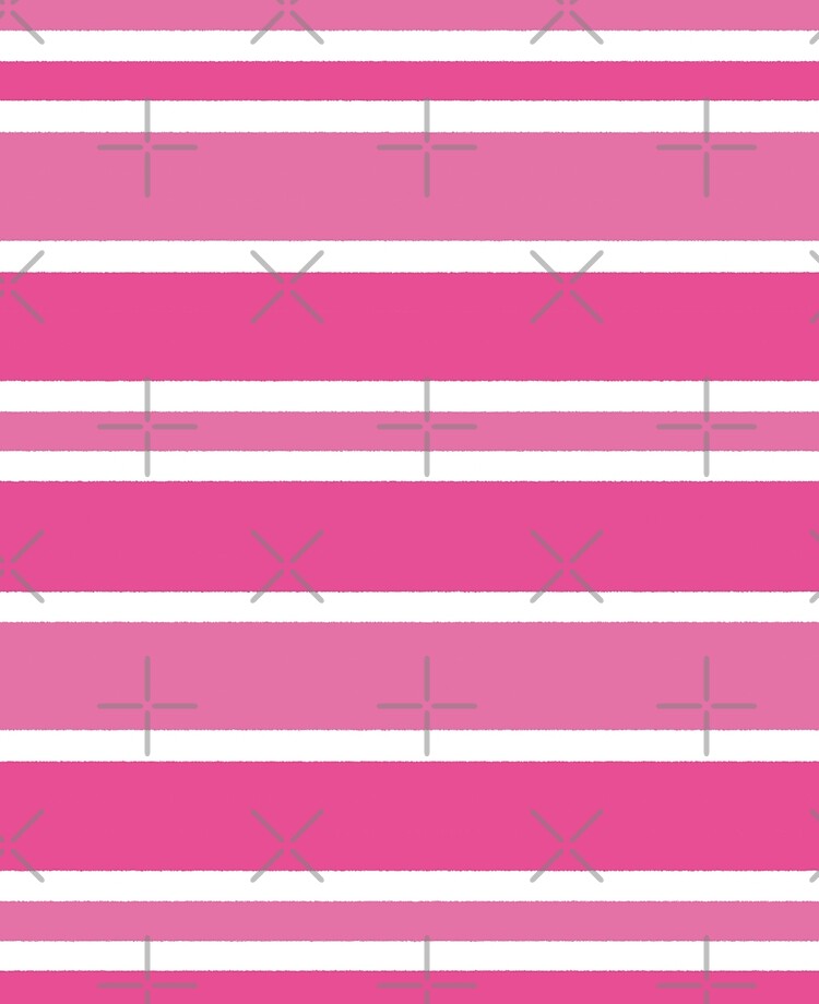 Hot Pink and White Stripes | Stripe Patterns | Striped Patterns | Wide  Stripes | Horizontal Stripes | | iPad Case & Skin