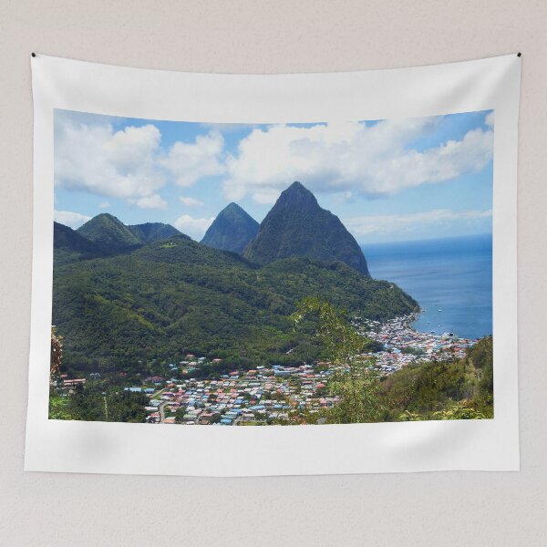 Item preview, The Pitons, Santa Lucía designed and sold by Kurt Van Wagner.