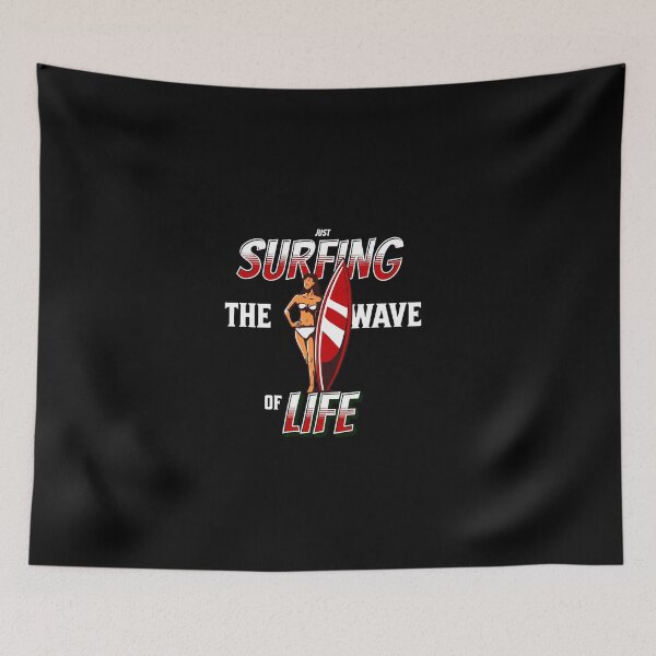 Item preview, Just Surfing The Wave of Life designed and sold by Surfing Designs.Life.
