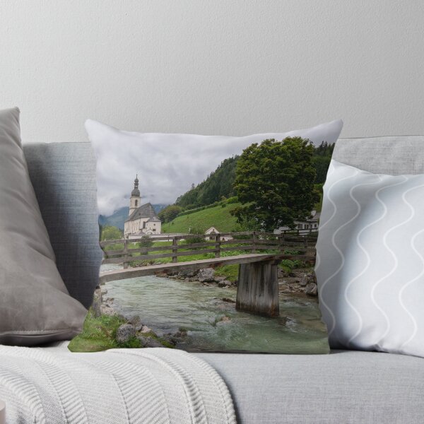 Item preview, The Church of St. Sebastian in Ramsau - Berchtesgaden - Berchtesgaden Alps designed and sold by xP42.