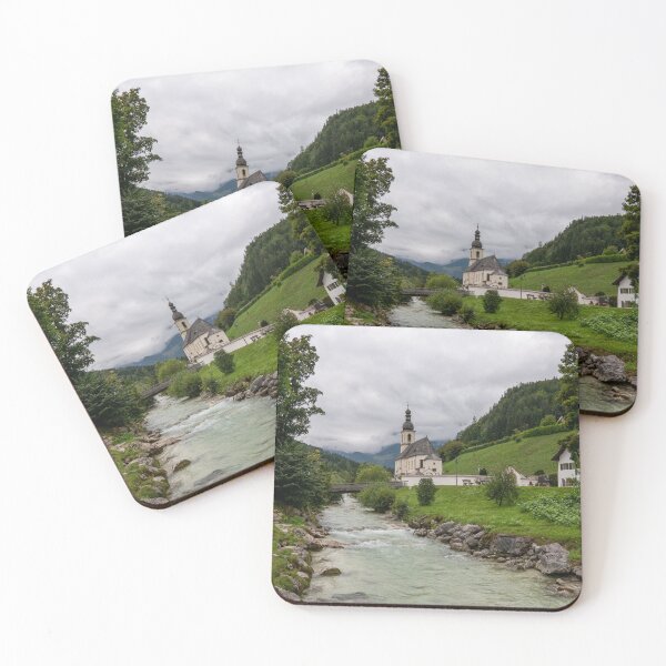Item preview, The Church of St. Sebastian in Ramsau - Berchtesgaden - Berchtesgaden Alps 2 designed and sold by xP42.