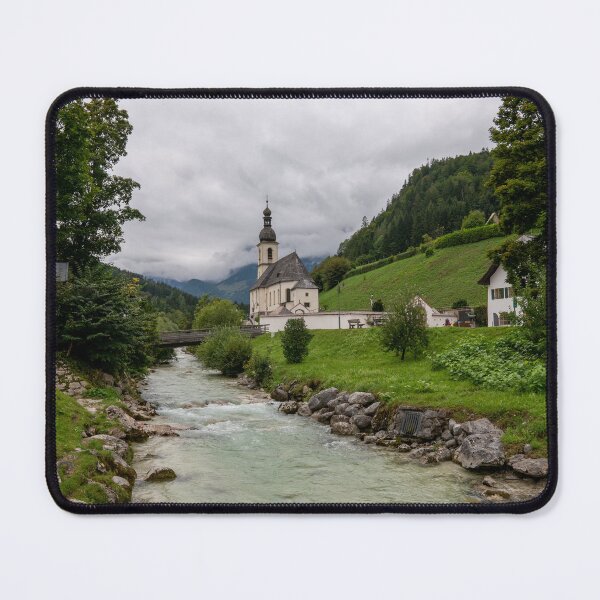 Item preview, The Church of St. Sebastian in Ramsau - Berchtesgaden - Berchtesgaden Alps 2 designed and sold by xP42.