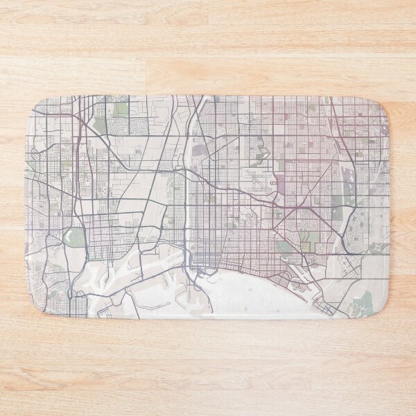 Item preview, Long Beach Map, Long Beach California USA City designed and sold by TheRedFinch.