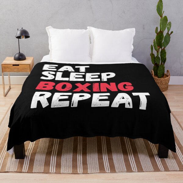 Item preview, Eat Sleep Boxing Repeat Boxer Sports Gift designed and sold by Mindcaptain.