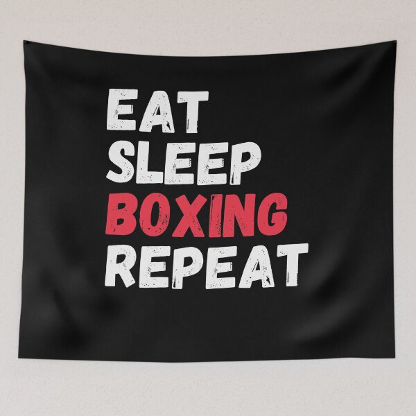 Item preview, Eat Sleep Boxing Repeat Boxer Sports Gift designed and sold by Mindcaptain.