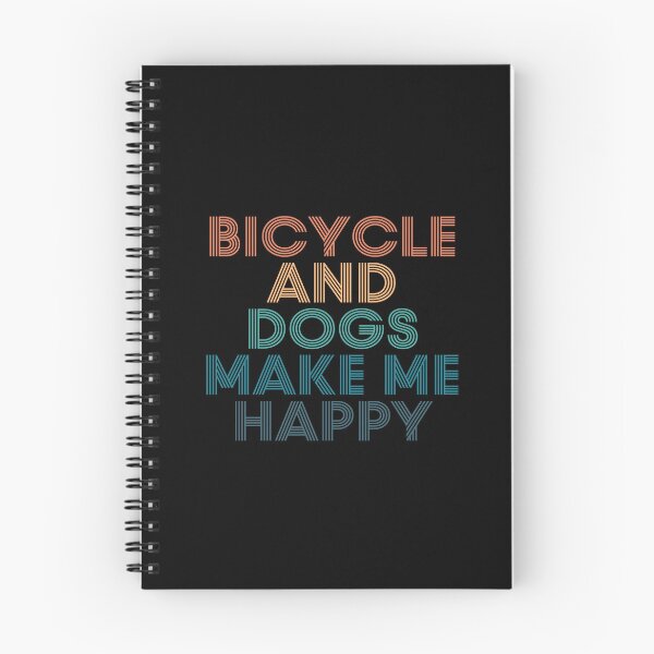 Item preview, Bicycle And Dogs Make Me Happy- Gift for Bicycle & Dogs Fans designed and sold by kindxinn.