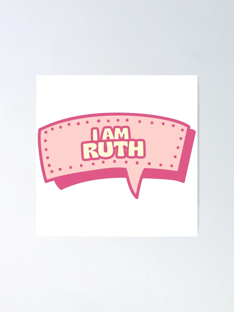 Thumbnail 1 of 3, Poster, I am Ruth, Ruth Calligraphy, Gift for Ruth, Custom Gift Ruth, Personalized Gift Ruth, Ruth Gift, Birthday Gift designed and sold by NameArtStore.