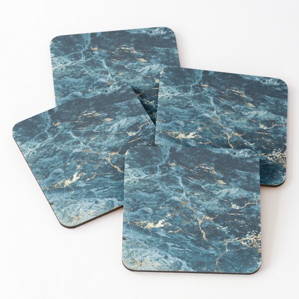 Item preview, Blue Gold Turquoise Marble designed and sold by ZaydounStark.