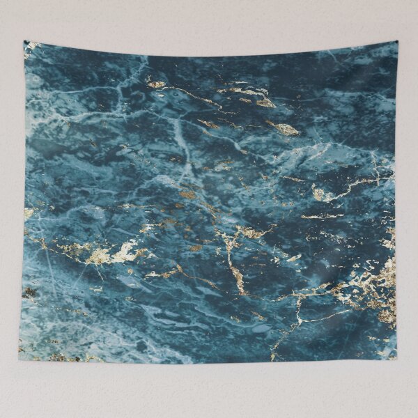 Item preview, Blue Gold Turquoise Marble designed and sold by ZaydounStark.