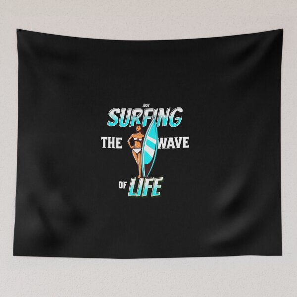 Item preview, Just Surfing The Wave of Life designed and sold by Surfing Designs.Life.