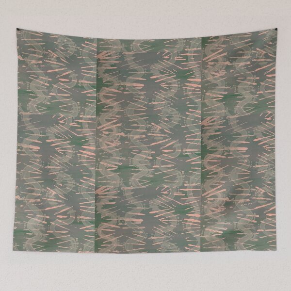 Item preview, New Dark Sage Green Pattern Painting  designed and sold by bipolarvirgoart.