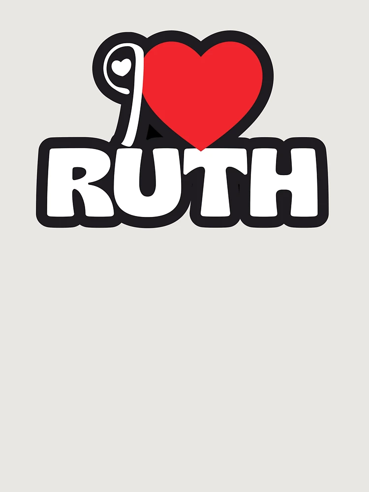 Thumbnail 6 of 6, Premium Oversized Sweatshirt, I love Ruth, Ruth Calligraphy, Gift for Ruth, Custom Gift Ruth, Personalized Gift Ruth, Ruth Gift, Birthday Gift designed and sold by NameArtStore.