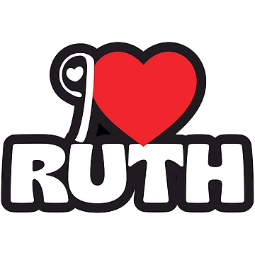 Artwork thumbnail, I love Ruth, Ruth Calligraphy, Gift for Ruth, Custom Gift Ruth, Personalized Gift Ruth, Ruth Gift, Birthday Gift by NameArtStore