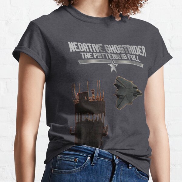 Negative Ghostrider Top Gun Fly by Classic T-Shirt