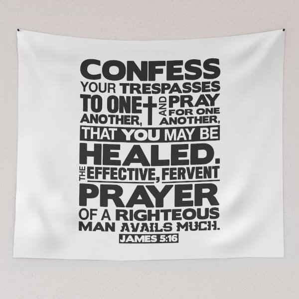 Item preview, James 5:16 Pray For One Another designed and sold by plushism.