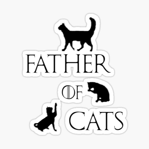 Father of cats Sticker