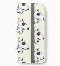 Bullterrier tatoué Étui portefeuille/coque/skin iPhone