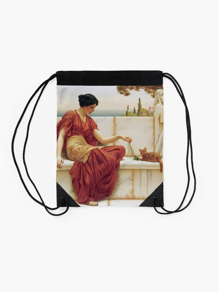 Alternate view of John William Godward - The Favourite Drawstring Bag