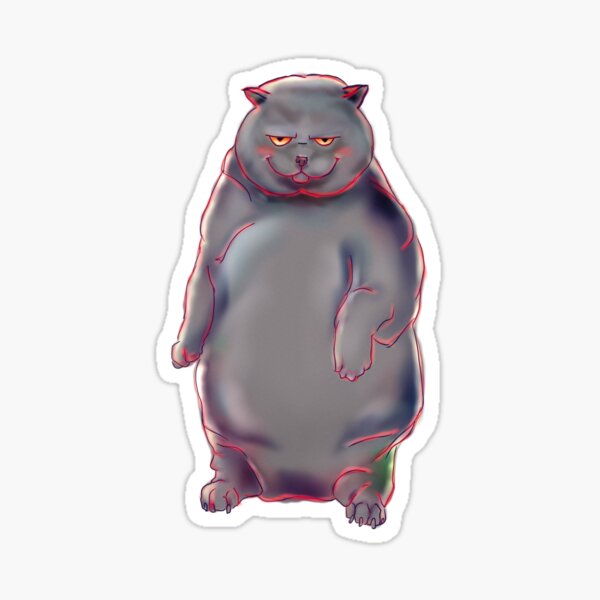 fat cat Sticker