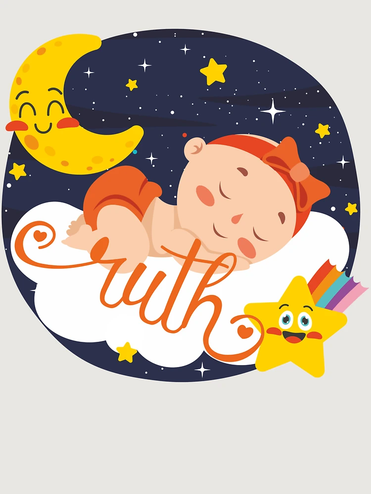 Thumbnail 6 of 6, Premium Oversized Sweatshirt, Baby Ruth, Ruth Baby Shower, Gift for Ruth, Personalized Gift Ruth, Ruth Birthday Sticker, Ruth Baby Shower Sticker designed and sold by NameArtStore.