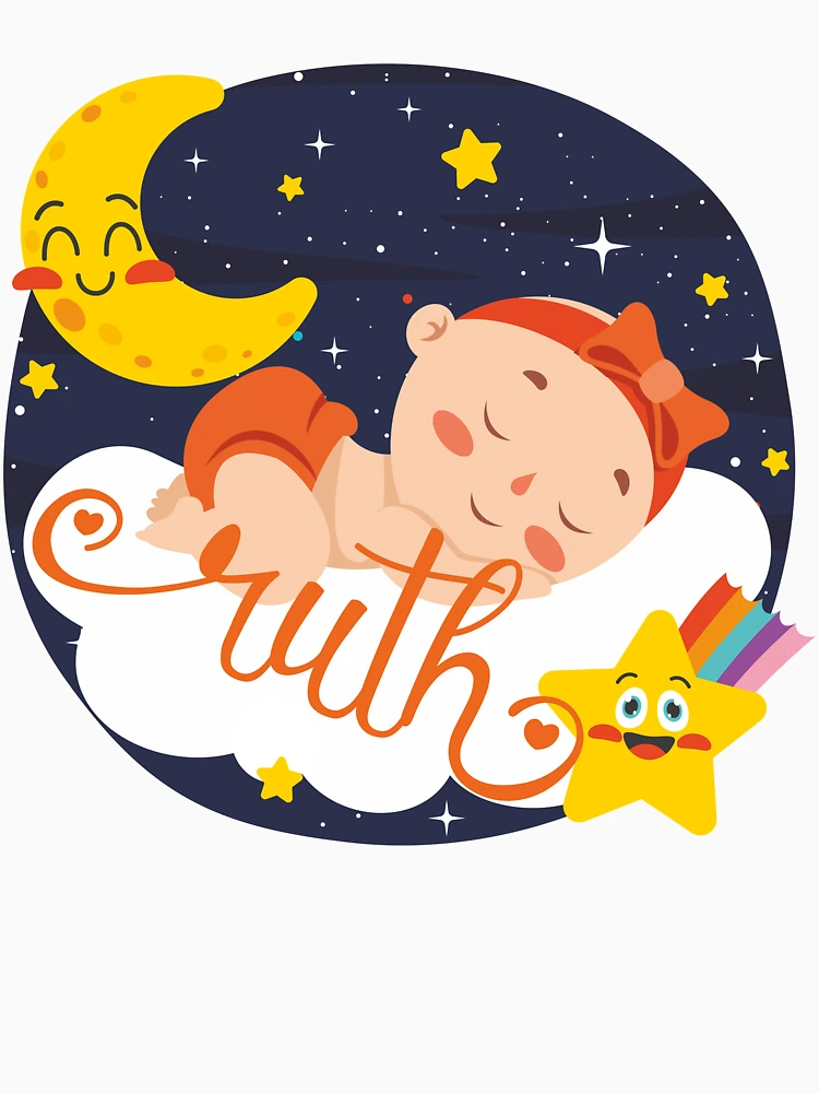 Thumbnail 6 of 6, Pullover Hoodie, Baby Ruth, Ruth Baby Shower, Gift for Ruth, Personalized Gift Ruth, Ruth Birthday Sticker, Ruth Baby Shower Sticker designed and sold by NameArtStore.