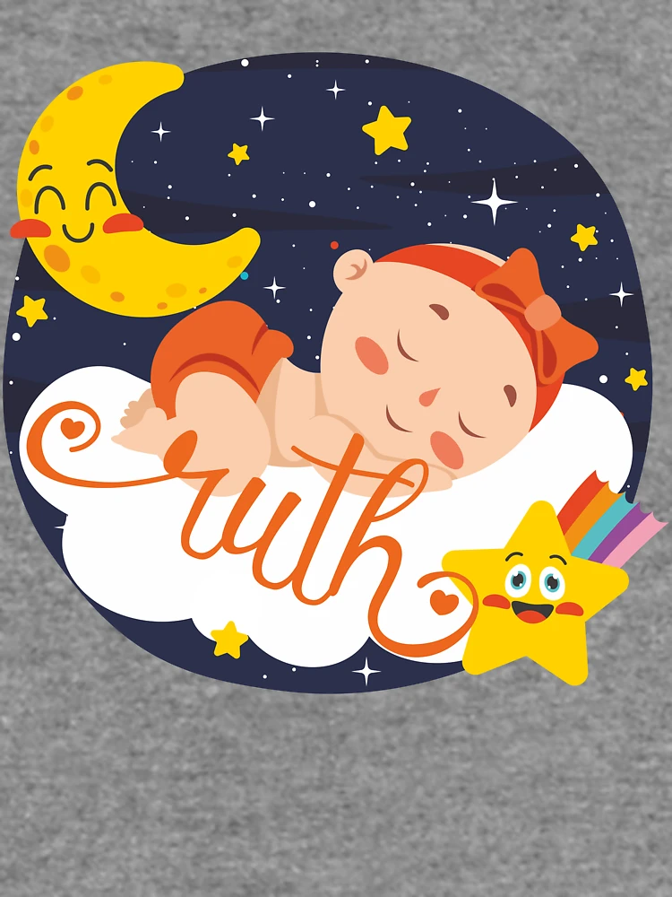 Thumbnail 6 of 6, Lightweight Sweatshirt, Baby Ruth, Ruth Baby Shower, Gift for Ruth, Personalized Gift Ruth, Ruth Birthday Sticker, Ruth Baby Shower Sticker designed and sold by NameArtStore.